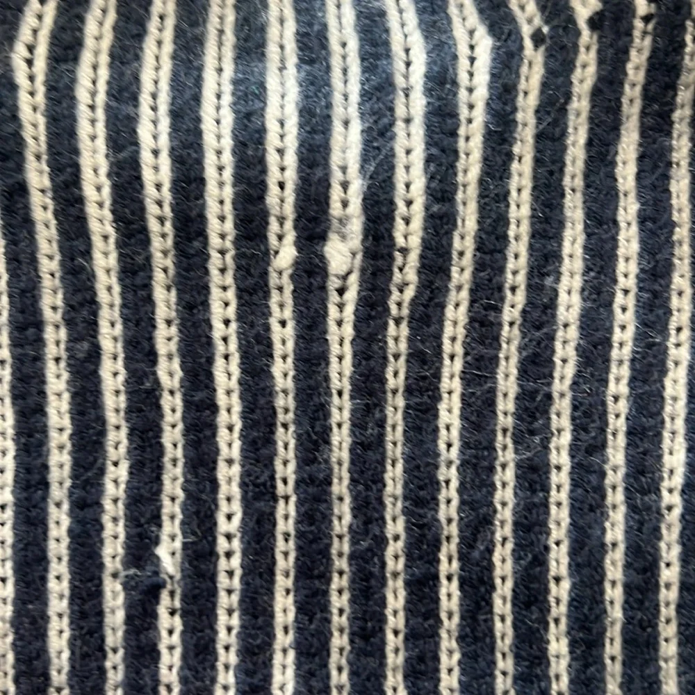 Anthropology Striped navy and White women’s Sweater NWOT - Picture 4 of 4